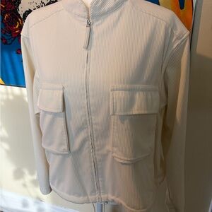 Max Studio Women's Cream Shirt Jacket